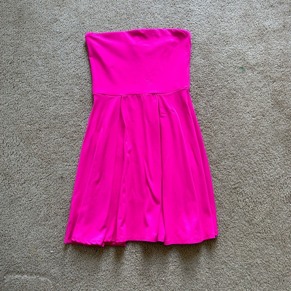 Mini A Line Strapless Dress - Picture 2 of 4